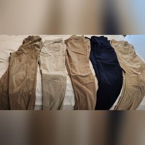 Set of 5 Casual Pants in Neutral Tones